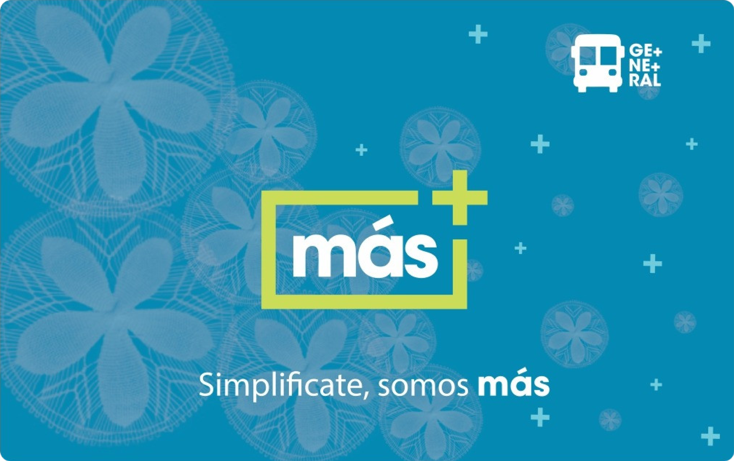 Diseño de la Más Tarjeta para transporte público